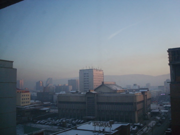 smog over Ulaanbaatar